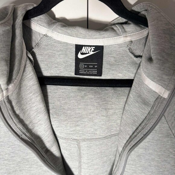 Nike Sweater Women Zipper Gray pockets Hoodie XS - Picture 4 of 9